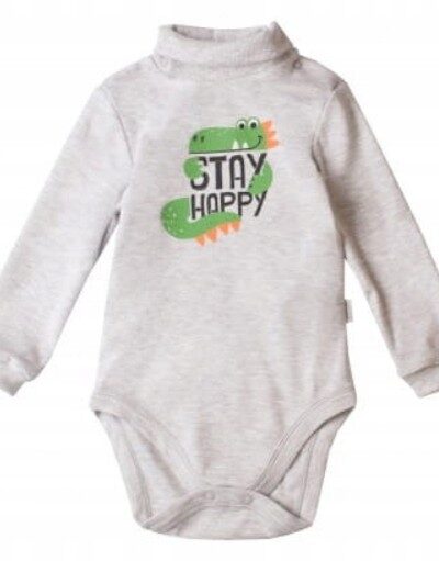 Body z golfem z długim rękawem bawełniany