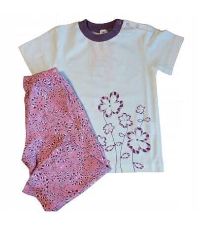 Piżama letnia dla dziewczynki t-shirt koszulka spodnie