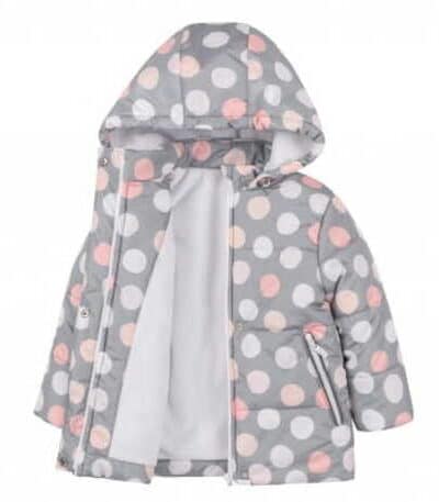 Kurtka zimowa z kapturem dla dziewczynki