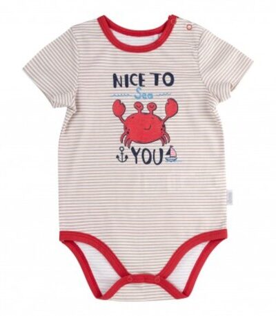 Body niemowlęce bawełniane z krótkim rękawem