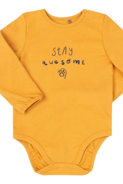 Body niemowlęce z długim rękawem bawełniany