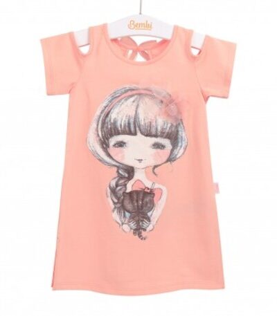 Tunika t-shirt dla dziewczynki Koszulka z krótkim rękawem