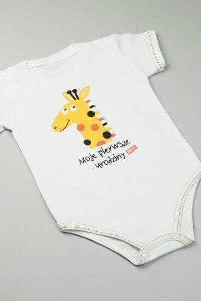 Body dziecięce krótki rękaw na Roczek 1 URODZINY