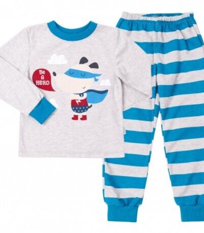 Piżama dla chłopca komplet piżama długi rękaw belizna