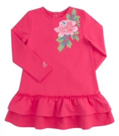 Sukienka z długim rękawem sukienka z falbankami