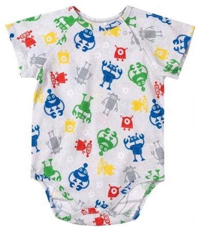 Body niemowlęce bawełniane z krótkim rękawem