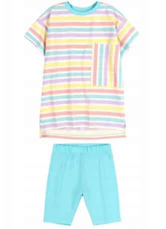 T-shirt i krótkie spodenki komplet dla dziewczyny , 2 części